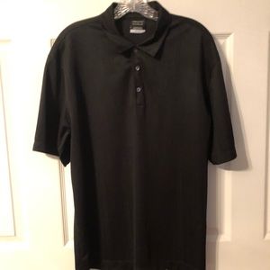 Nike Dri Fit Black Golf Shirt.  Size Large